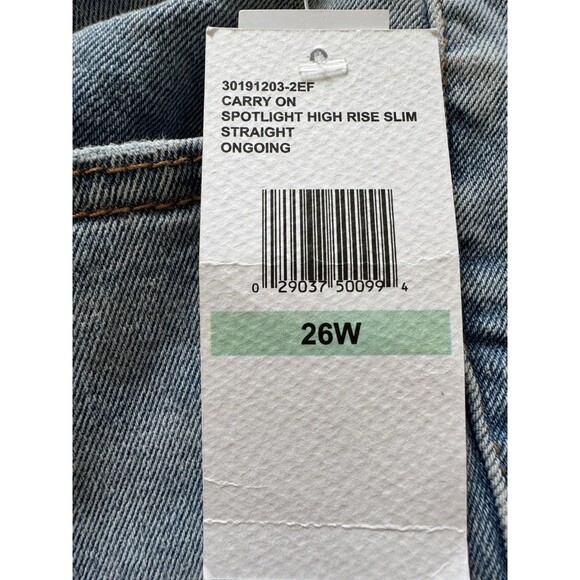 Jessica Simpson Jeans 26W Spotlight High Rise slim Straight Lived-in vintage - Picture 5 of 16